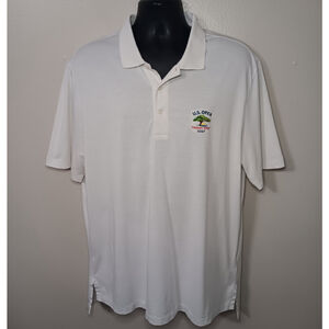 Polo Golf 121st US Open Torrey Pines Men's Large Athletic Golf Shirt Logos White